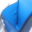LOUIS VUITTON Monogram Pockets On Strap Card Case Blue M83154 LV Auth 77437SAM-21