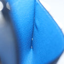 LOUIS VUITTON Monogram Pockets On Strap Card Case Blue M83154 LV Auth 77437SA-22