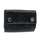 LOUIS VUITTON Monogram Eclipse Discovery Compact Wallet M67630 LV Auth 77441-1