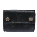 LOUIS VUITTON Monogram Eclipse Discovery Compact Wallet M67630 LV Auth 77441-13