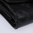 LOUIS VUITTON Monogram Eclipse Discovery Compact Wallet M67630 LV Auth 77441-7