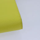 HERMES Click 16 Shoulder Bag Leather Yellow Auth 77462SAM-18