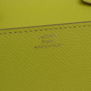 HERMES Click 16 Shoulder Bag Leather Yellow Auth 77462SAM-19