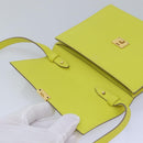 HERMES Click 16 Shoulder Bag Leather Yellow Auth 77462SAM-9