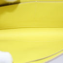 HERMES Click 16 Shoulder Bag Leather Yellow Auth 77462SAM-10