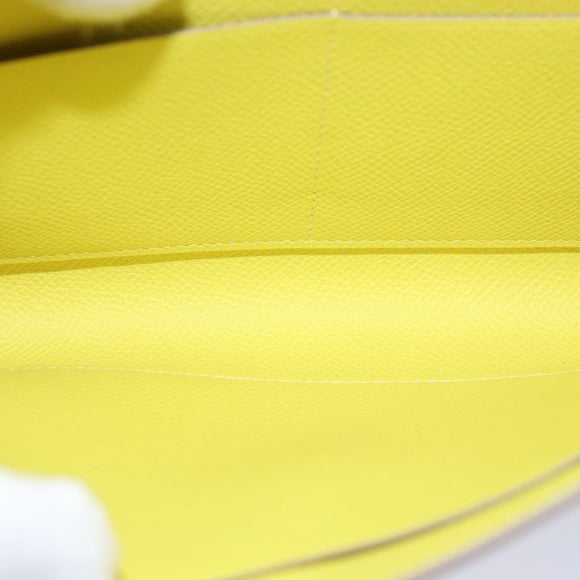 HERMES Click 16 Shoulder Bag Leather Yellow Auth 77462SAM