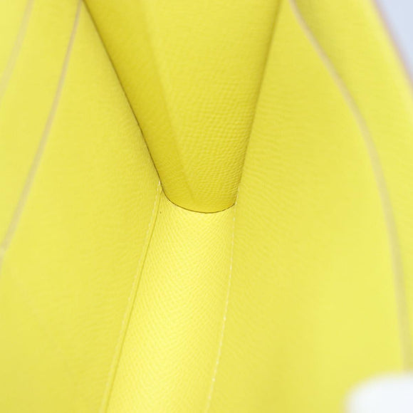 HERMES Click 16 Shoulder Bag Leather Yellow Auth 77462SAM