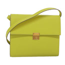 HERMES Click 16 Shoulder Bag Leather Yellow Auth 77462SAM-1