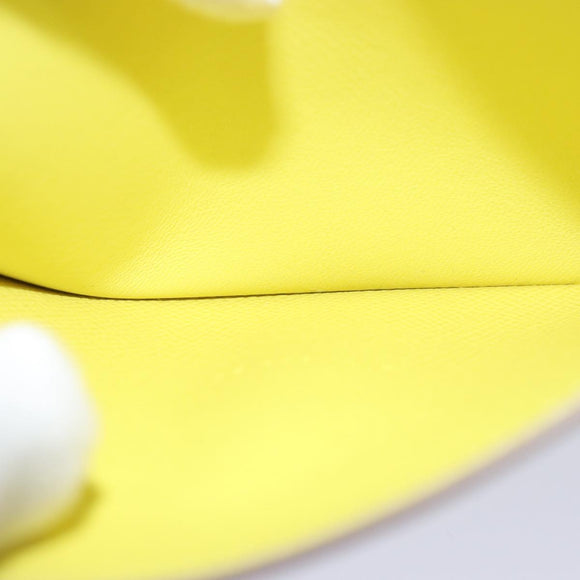 HERMES Click 16 Shoulder Bag Leather Yellow Auth 77462SAM