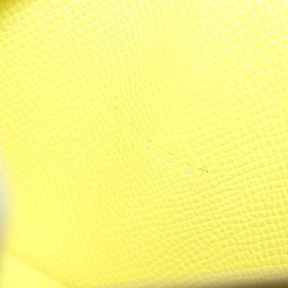 HERMES Click 16 Shoulder Bag Leather Yellow Auth 77462SAM