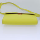 HERMES Click 16 Shoulder Bag Leather Yellow Auth 77462SAM-5
