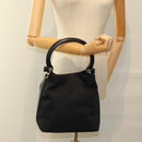 Salvatore Ferragamo Shoulder Bag Nylon Black Auth 77475-19