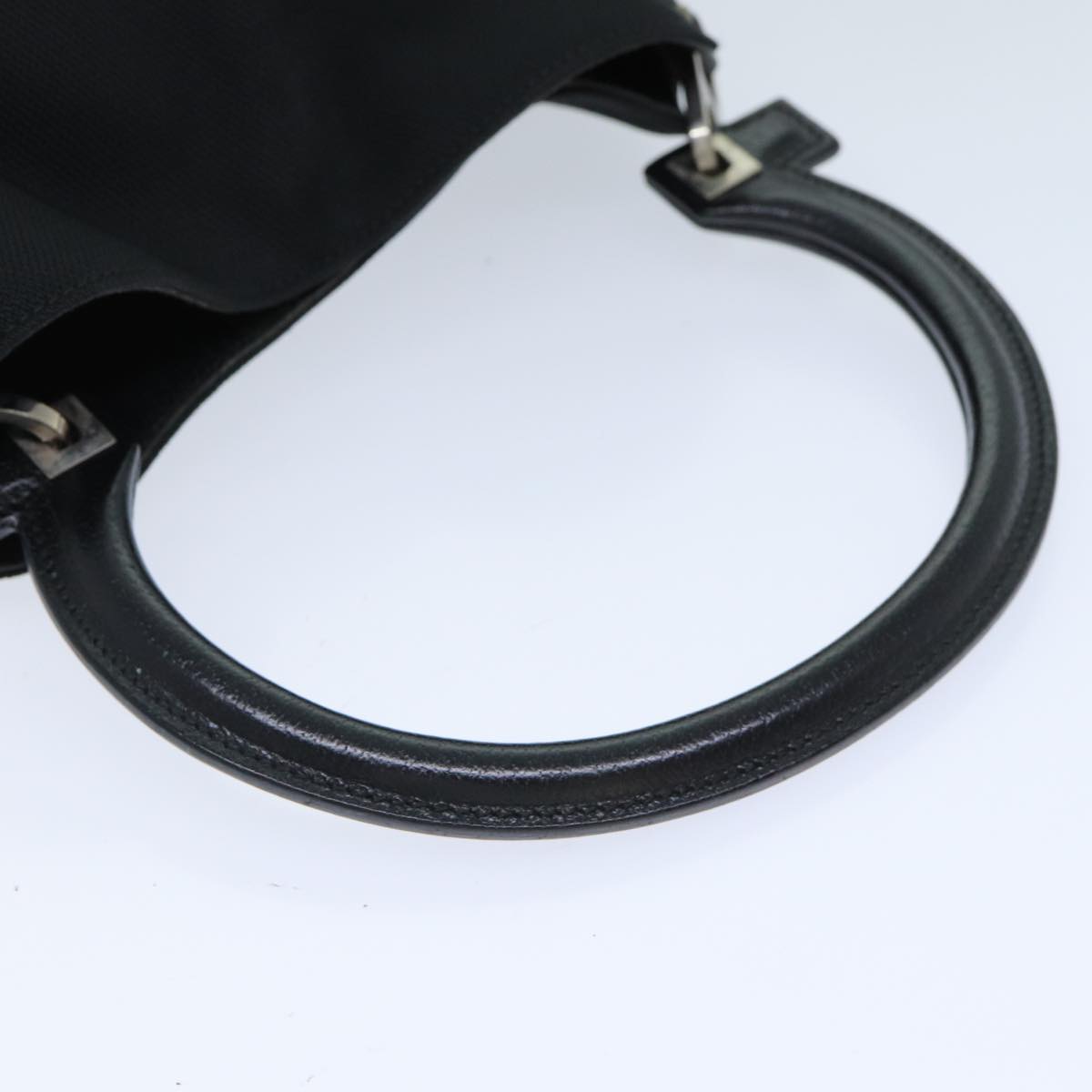 Salvatore Ferragamo Shoulder Bag Nylon Black Auth 77475