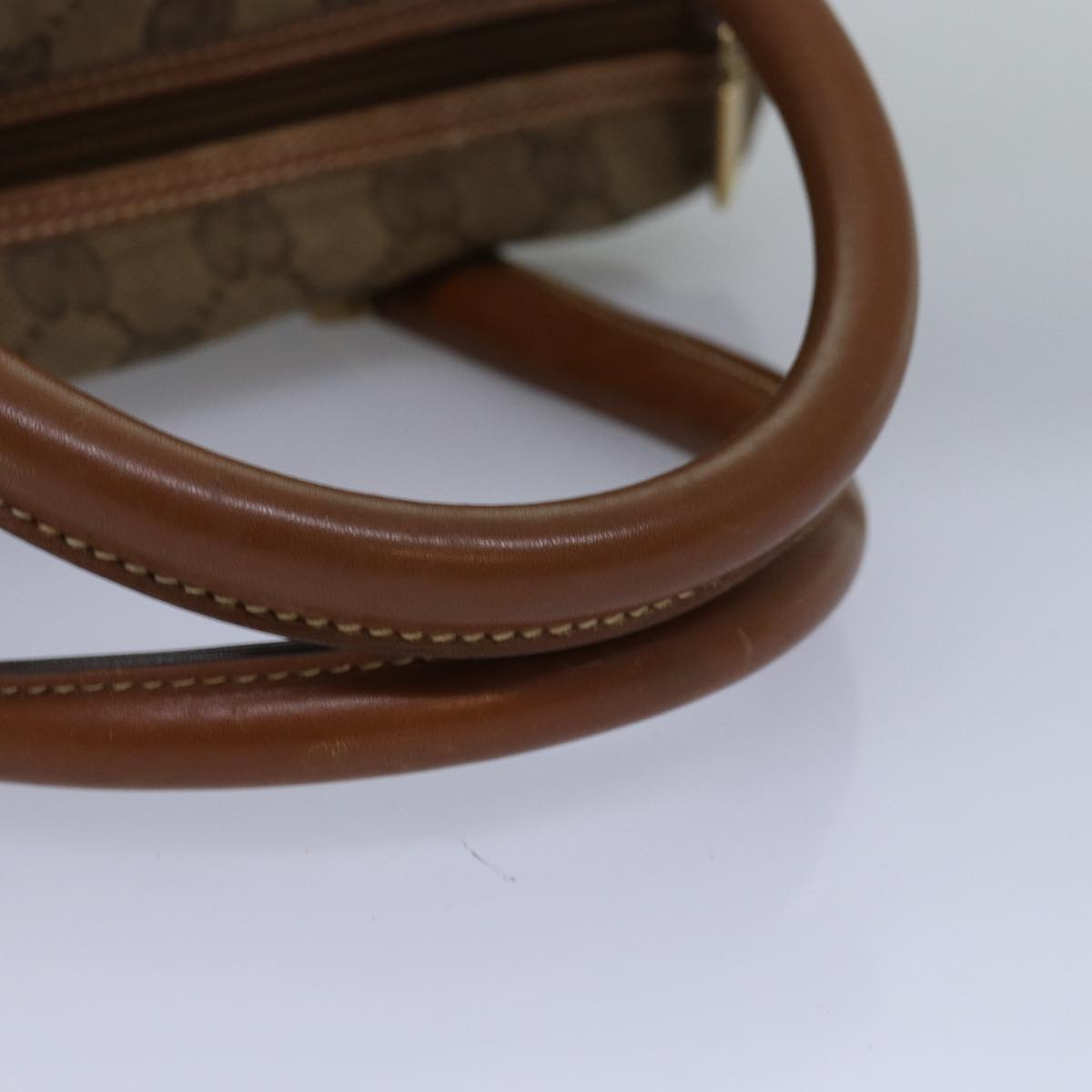 GUCCI GG Canvas Hand Bag Brown 000 101 0140 Auth 77490