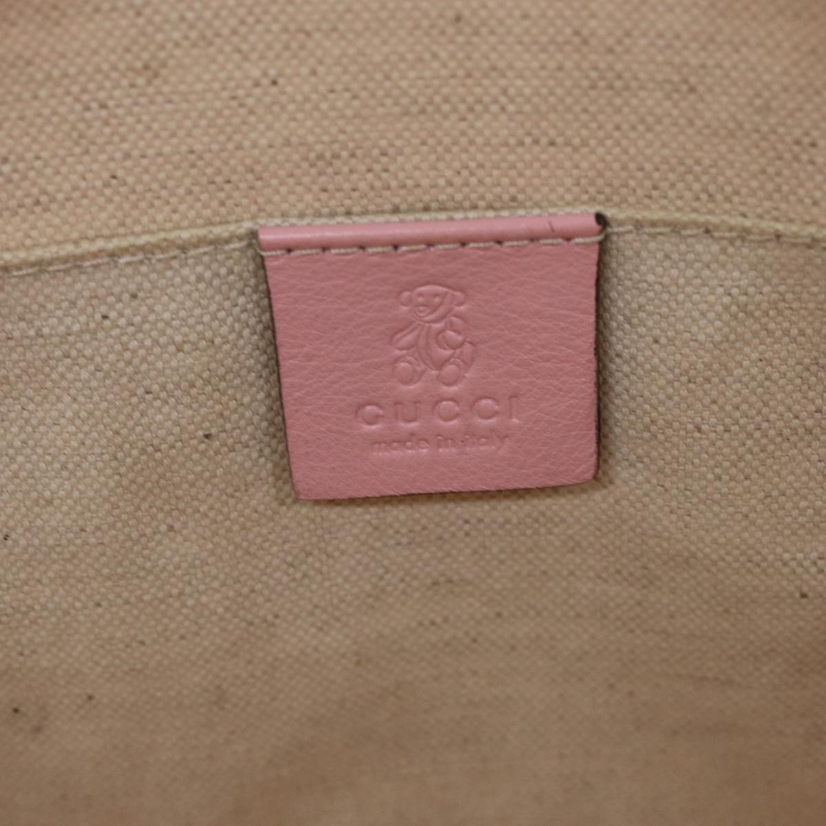 GUCCI Micro GG Canvas Tote Bag Pink 284721 Auth 77493