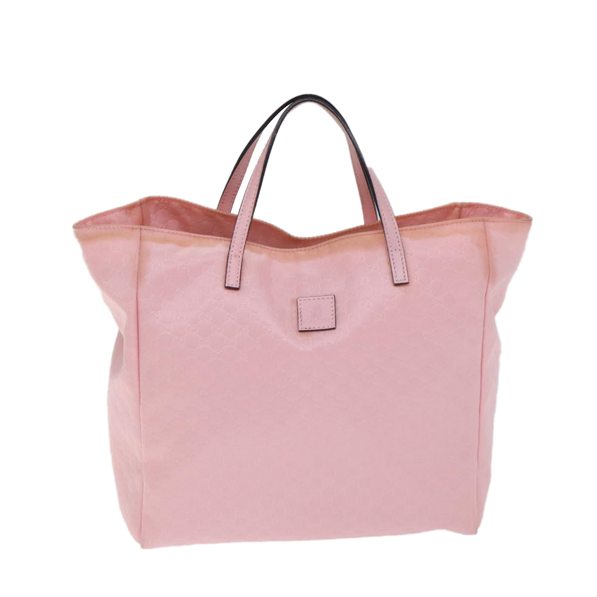 GUCCI Micro GG Canvas Tote Bag Pink 284721 Auth 77493 - 0