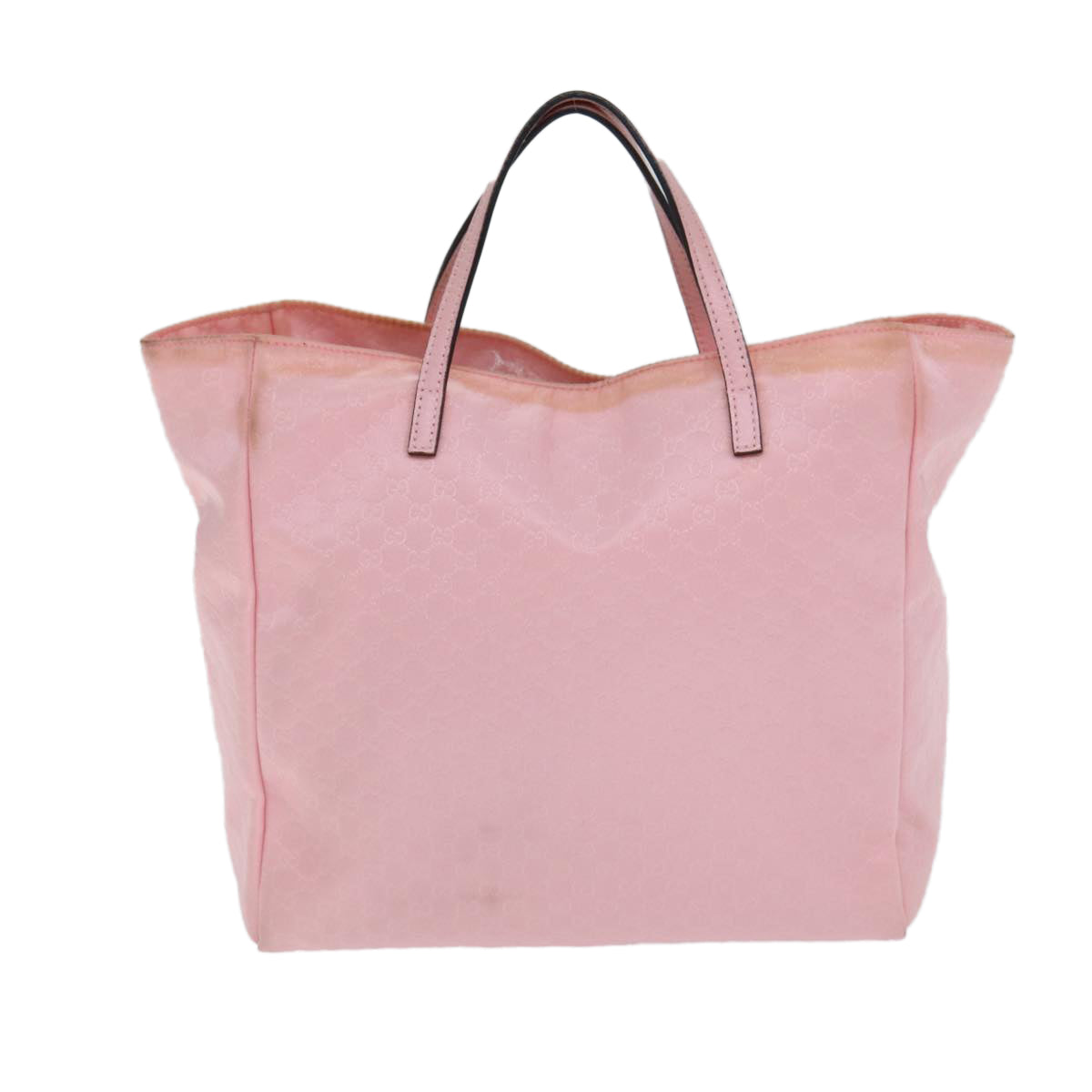 GUCCI Micro GG Canvas Tote Bag Pink 284721 Auth 77493