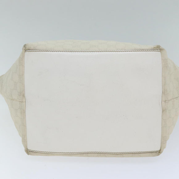 GUCCI GG Canvas Tote Bag White 131230 Auth 77494
