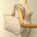 GUCCI GG Canvas Tote Bag White 131230 Auth 77494-22