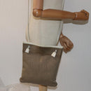PRADA Shoulder Bag Canvas Beige Auth 77502-21