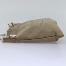 PRADA Shoulder Bag Canvas Beige Auth 77502-3