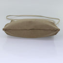 PRADA Shoulder Bag Canvas Beige Auth 77502-5