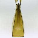 CELINE Tote Bag Leather Yellow Auth 77510-3