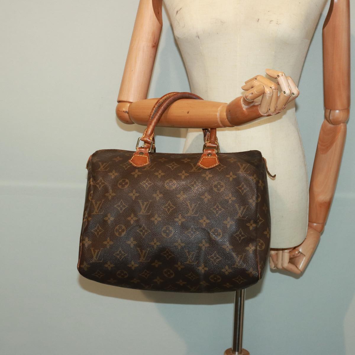 LOUIS VUITTON Monogram Speedy 30 Hand Bag M41526 LV Auth 77535