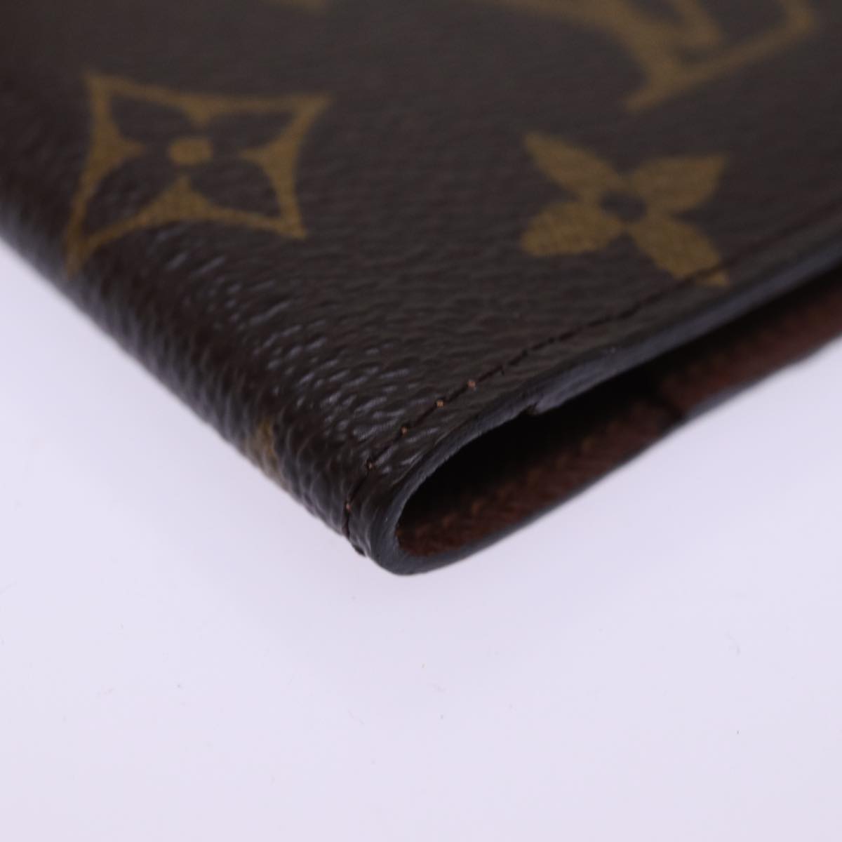 LOUIS VUITTON Monogram Couvel Tulle Passopole Passport Case M60180 Auth 77539