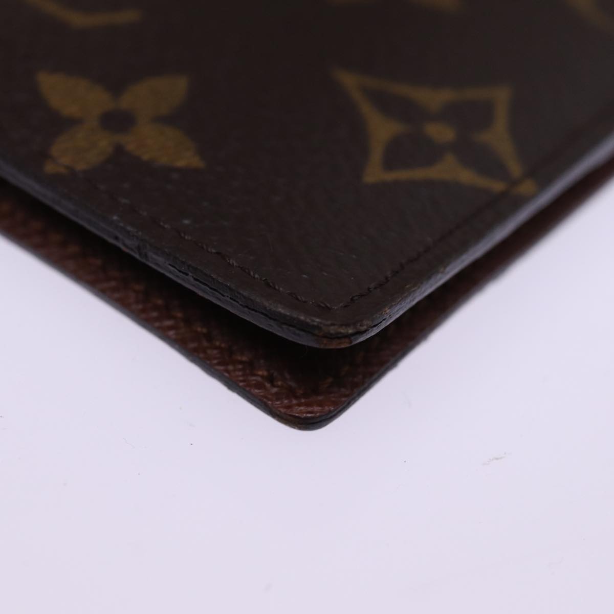 LOUIS VUITTON Monogram Couvel Tulle Passopole Passport Case M60180 Auth 77539