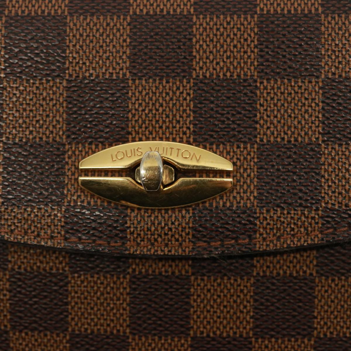 LOUIS VUITTON Damier Ebene Malesherbes Hand Bag N51379 LV Auth 77542