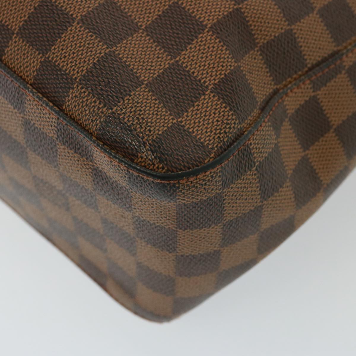 LOUIS VUITTON Damier Ebene Looping GM Shoulder Bag N51144 LV Auth 77548