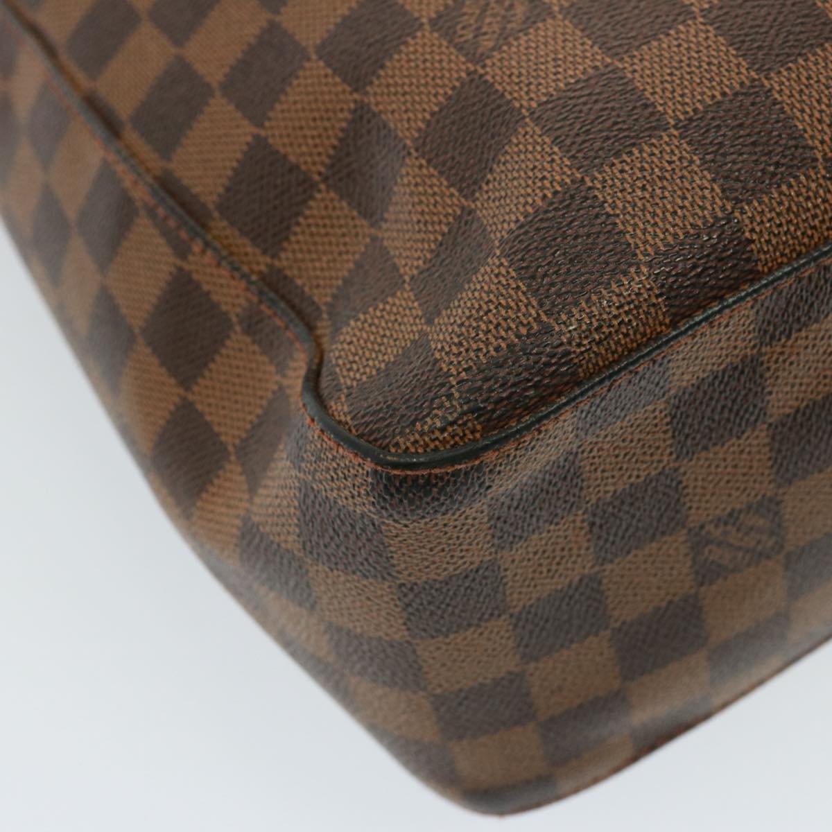 LOUIS VUITTON Damier Ebene Looping GM Shoulder Bag N51144 LV Auth 77548