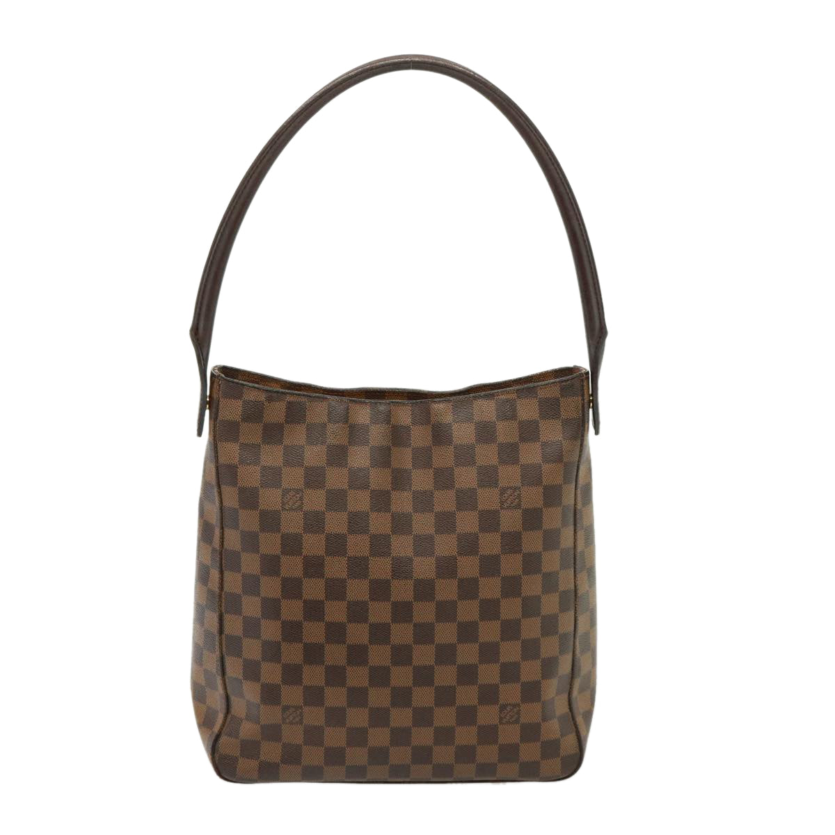 LOUIS VUITTON Damier Ebene Looping GM Shoulder Bag N51144 LV Auth 77548