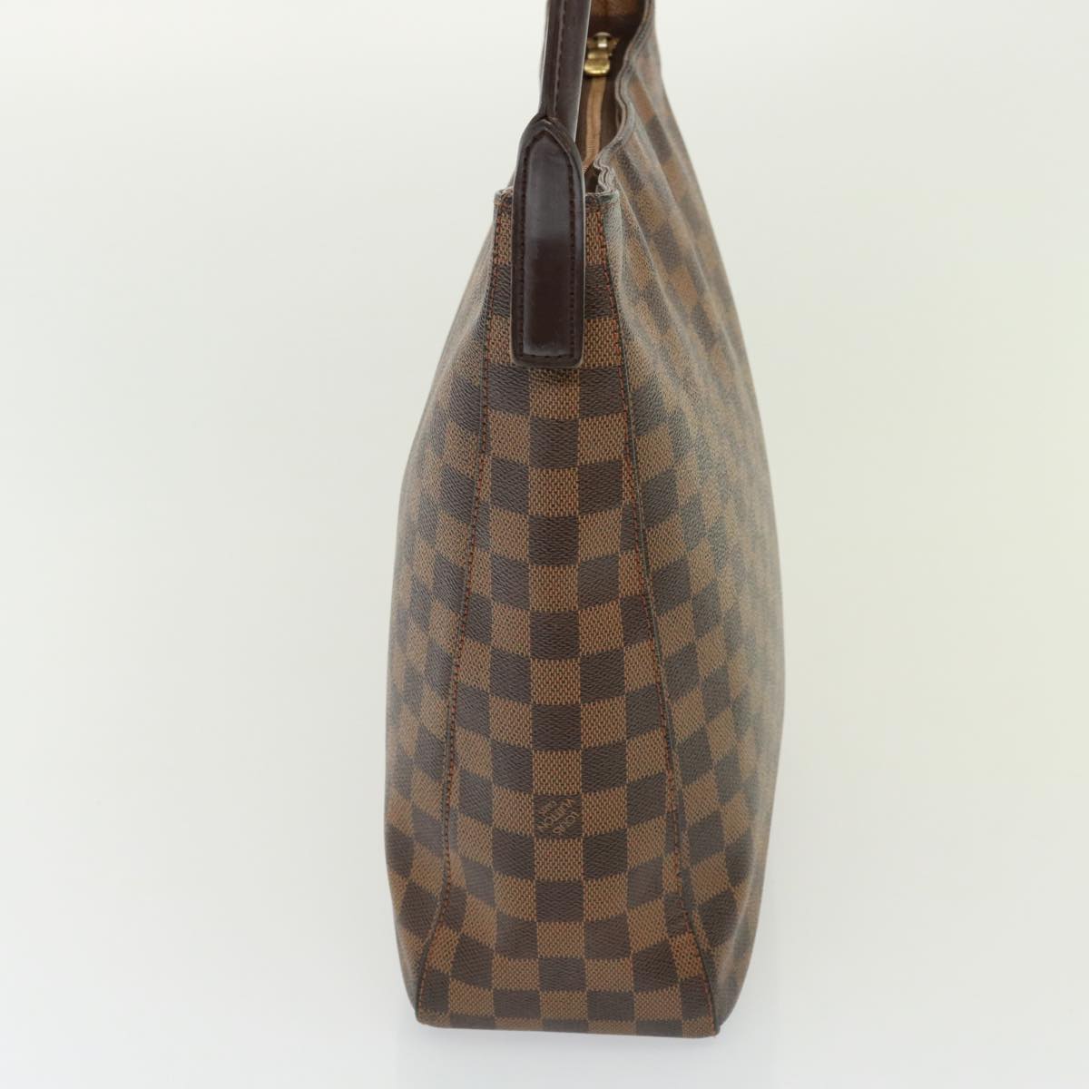 LOUIS VUITTON Damier Ebene Looping GM Shoulder Bag N51144 LV Auth 77548