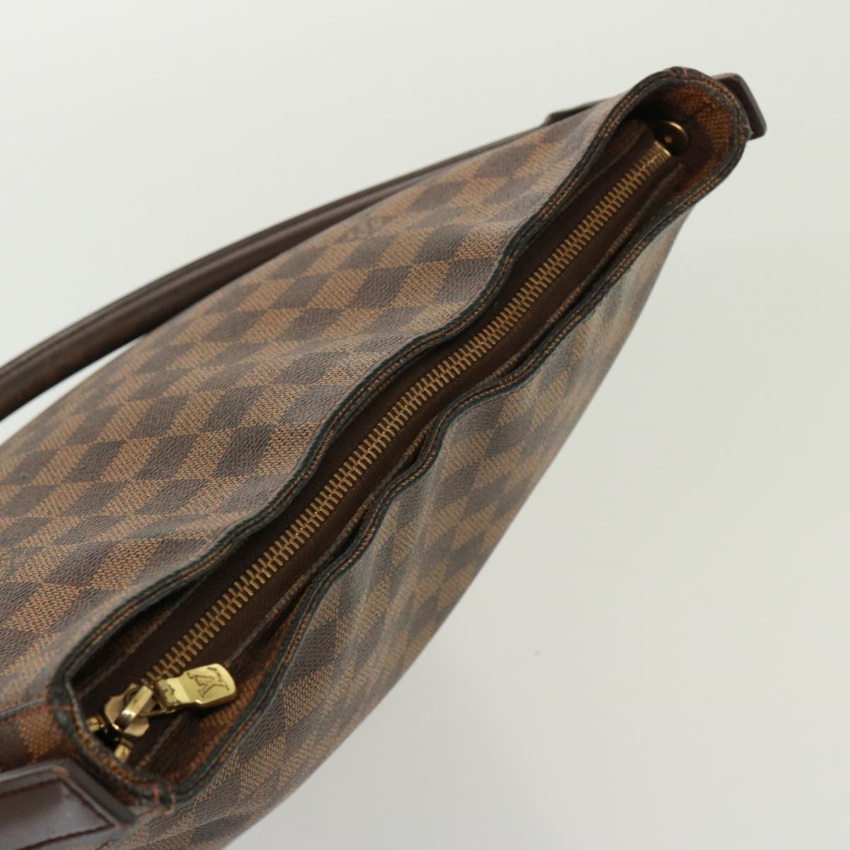 LOUIS VUITTON Damier Ebene Looping GM Shoulder Bag N51144 LV Auth 77548