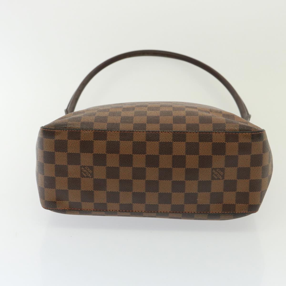 LOUIS VUITTON Damier Ebene Looping GM Shoulder Bag N51144 LV Auth 77548