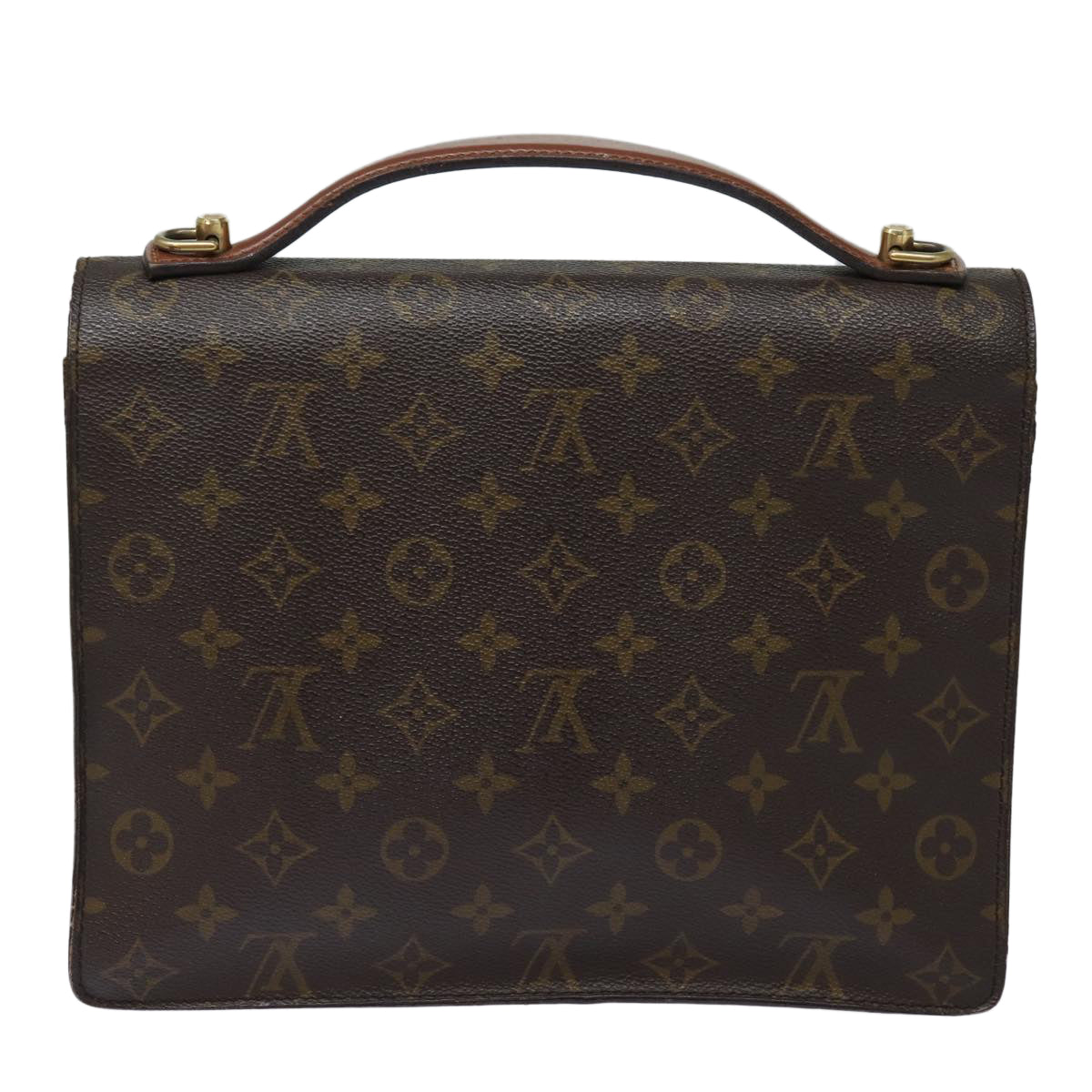 LOUIS VUITTON Monogram Monceau 28 Hand Bag 2way M51185 LV Auth 77557