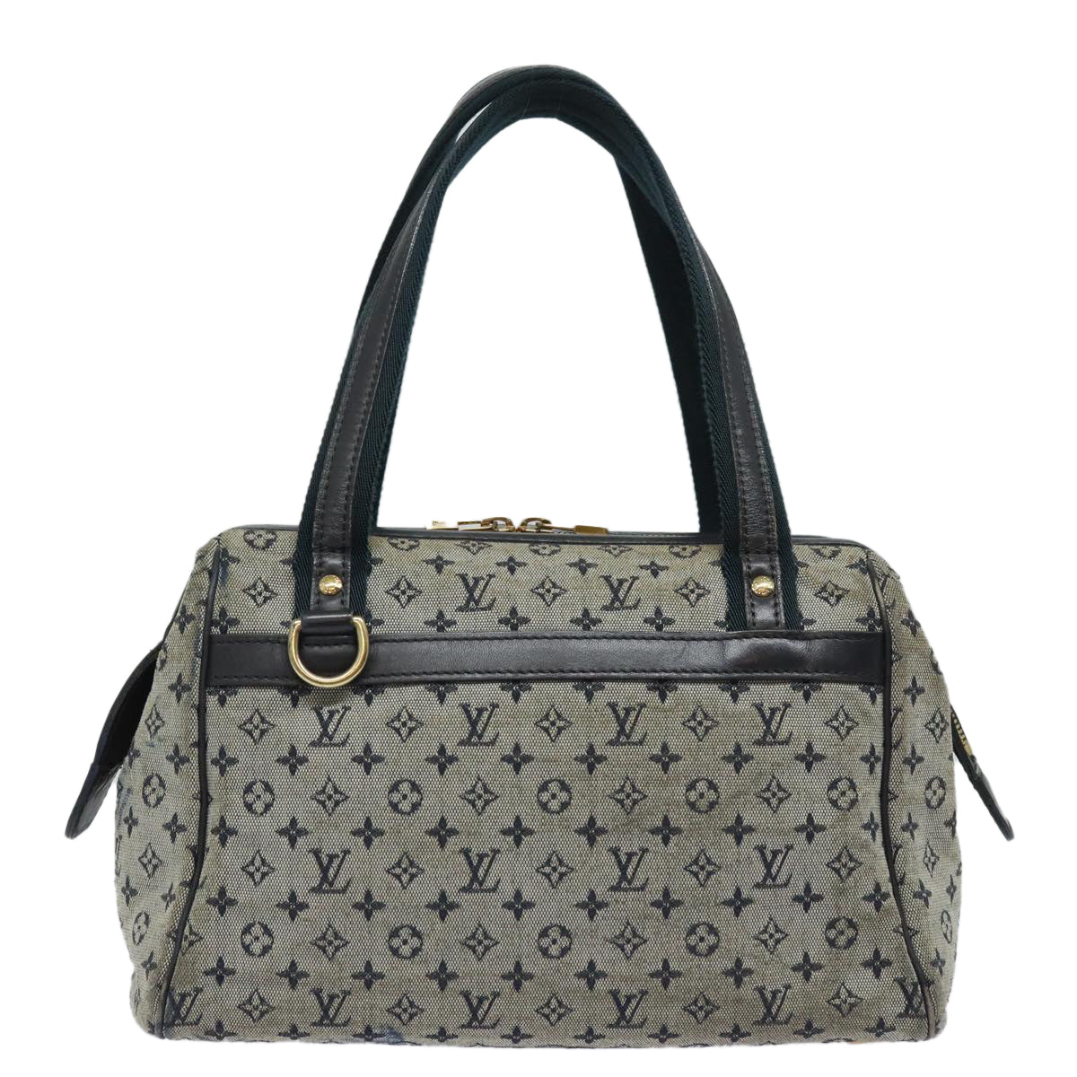 LOUIS VUITTON Monogram Mini Josephine PM Hand Bag Blue M92049 LV Auth 77560 - 0