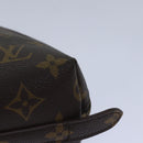 LOUIS VUITTON Monogram Trousse Demi Ronde Cosmetic Pouch M47520 LV Auth 77563-16