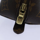 LOUIS VUITTON Monogram Trousse Demi Ronde Cosmetic Pouch M47520 LV Auth 77563-8