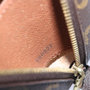 LOUIS VUITTON Monogram Trousse Demi Ronde Cosmetic Pouch M47520 LV Auth 77563-12