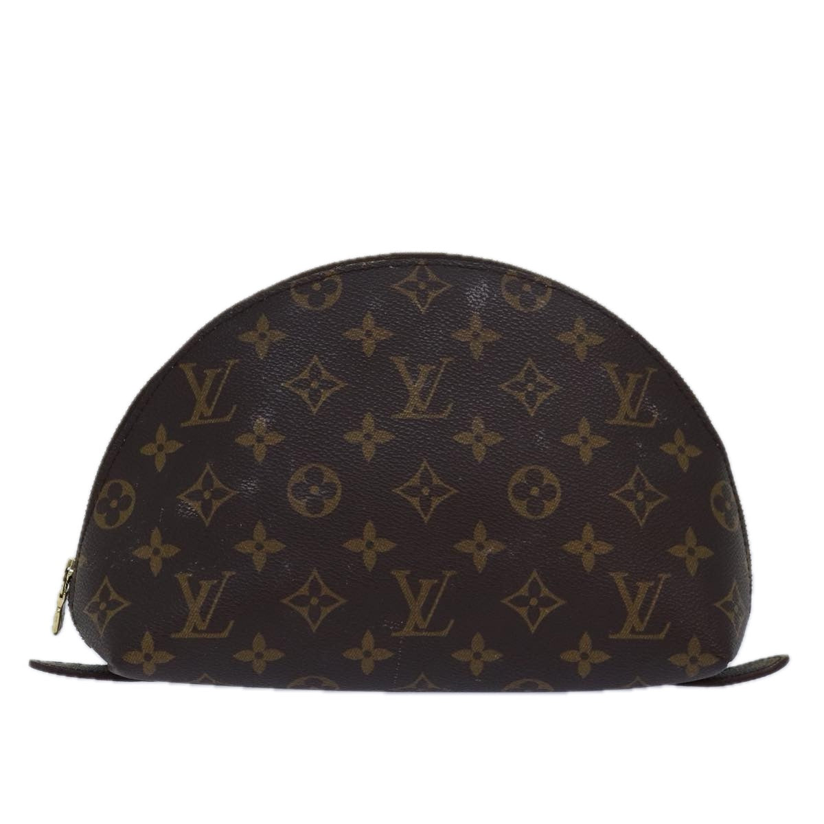 LOUIS VUITTON Monogram Trousse Demi Ronde Cosmetic Pouch M47520 LV Auth 77563 - 0