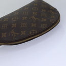 LOUIS VUITTON Monogram Trousse Demi Ronde Cosmetic Pouch M47520 LV Auth 77563-5