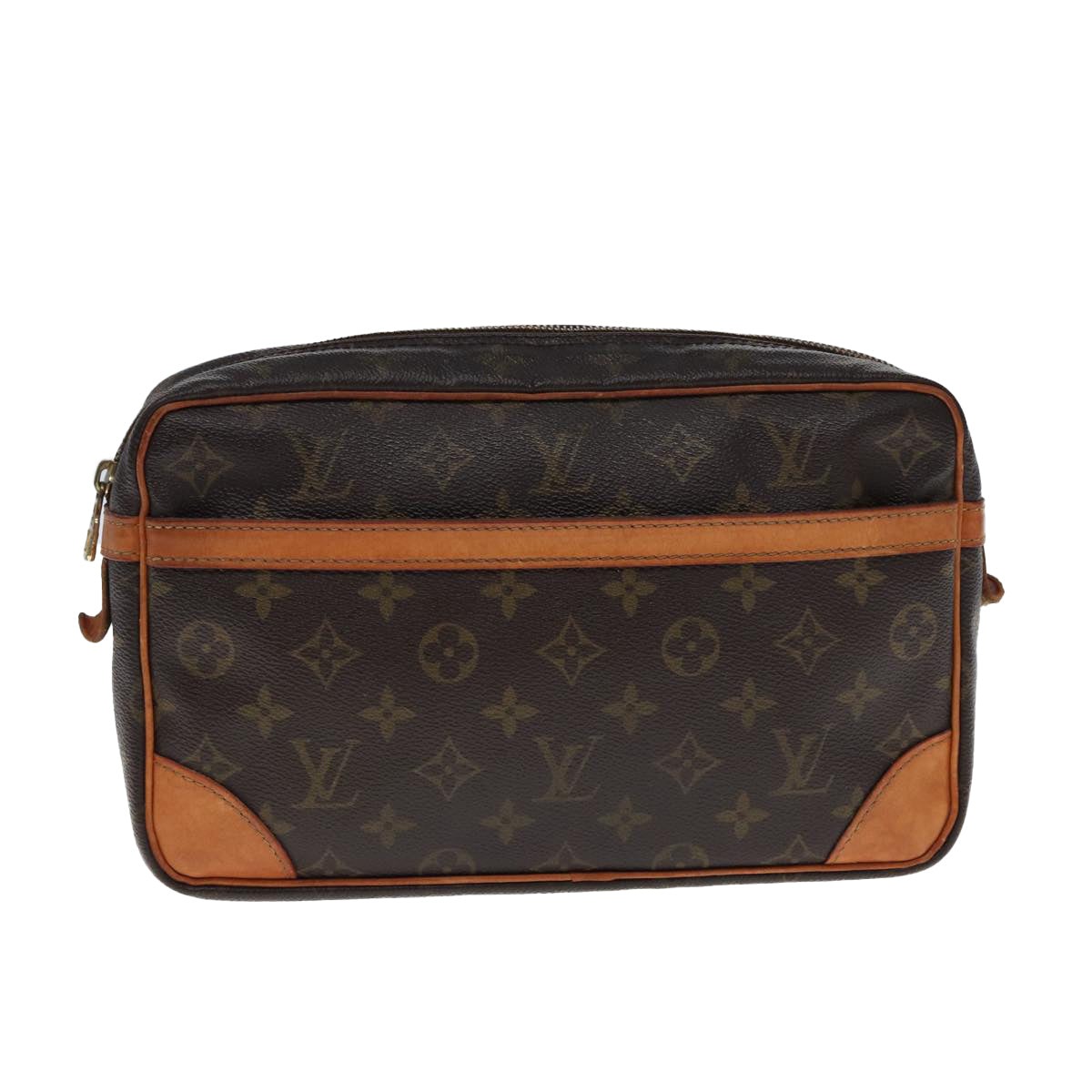 LOUIS VUITTON Monogram Compiegne 28 Clutch Bag M51845 LV Auth 77580