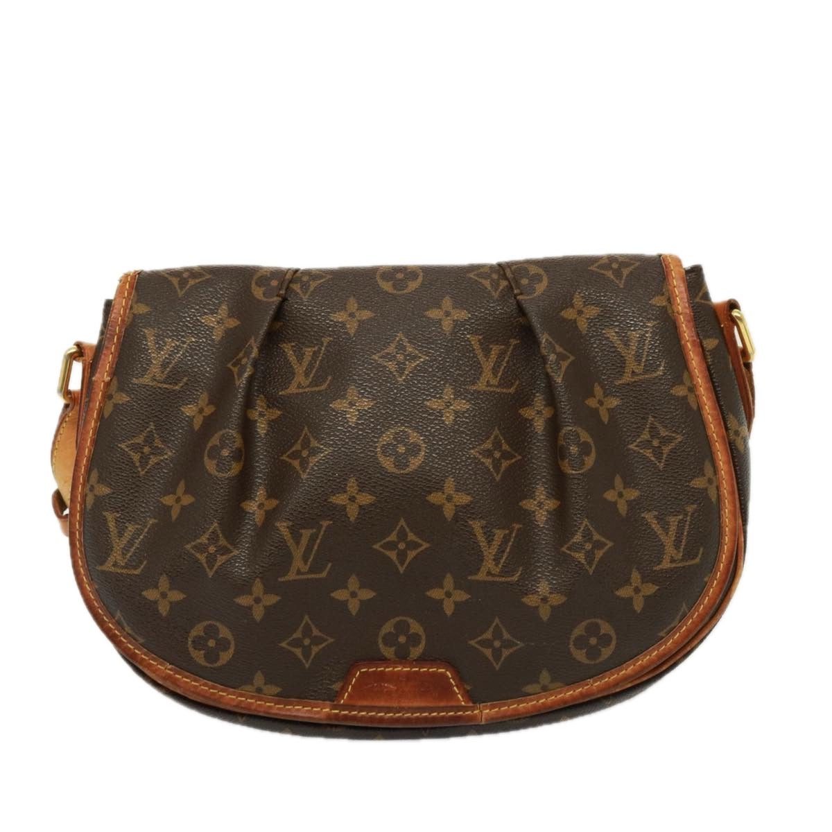 LOUIS VUITTON Monogram Menilmontant PM Shoulder Bag M40474 LV Auth 77582