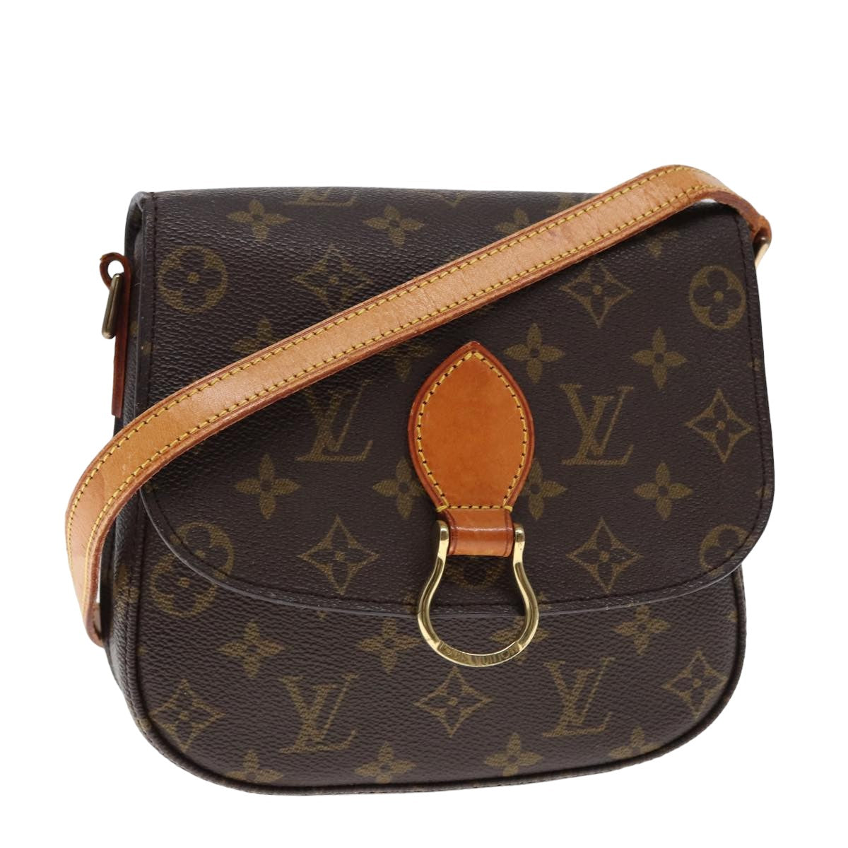 LOUIS VUITTON Monogram Saint Cloud MM Shoulder Bag M51243 Auth 77584