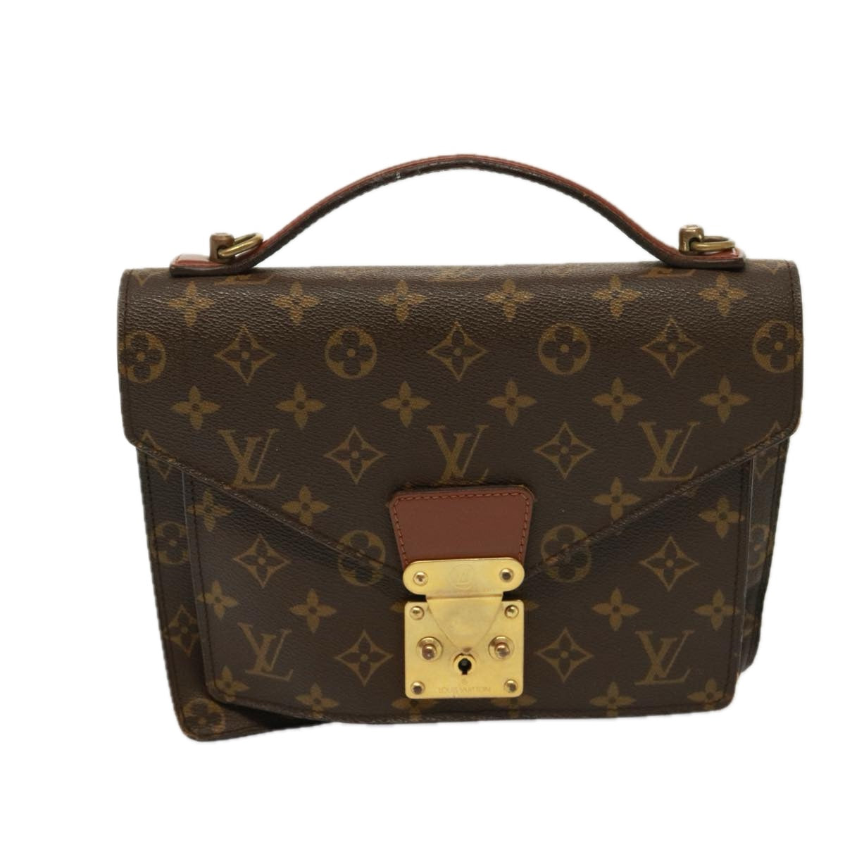 LOUIS VUITTON Monogram Monceau 26 Shoulder Bag M51187 LV Auth 77586