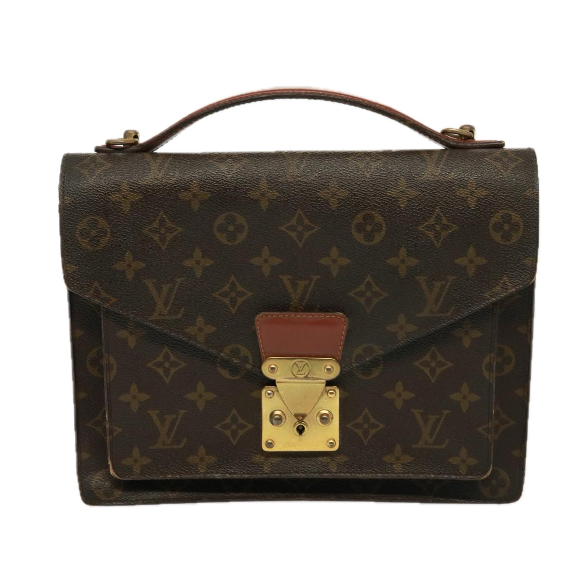 LOUIS VUITTON Monogram Monceau 2Way Hand Bag M51185 LV Auth 77587