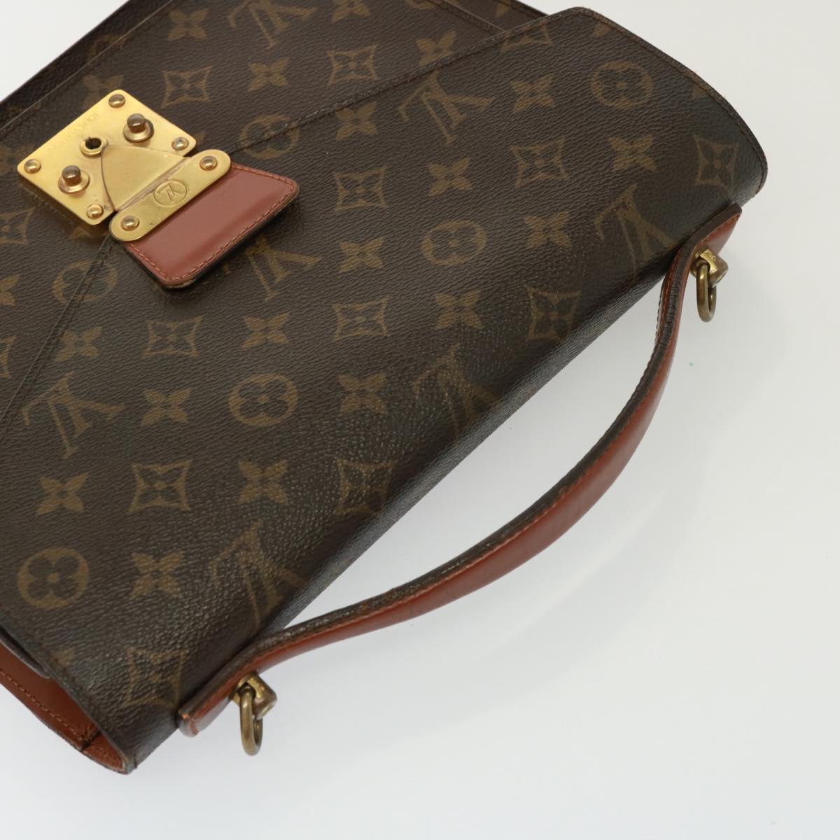 LOUIS VUITTON Monogram Monceau 2Way Hand Bag M51185 LV Auth 77587